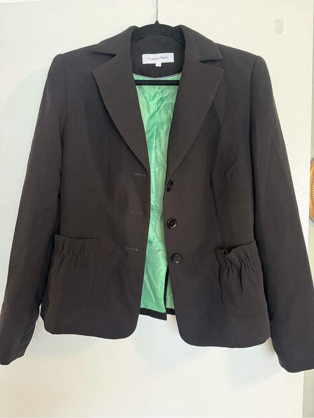 Calvin Klein Women’s Black Blazer Jacket. Size 4.